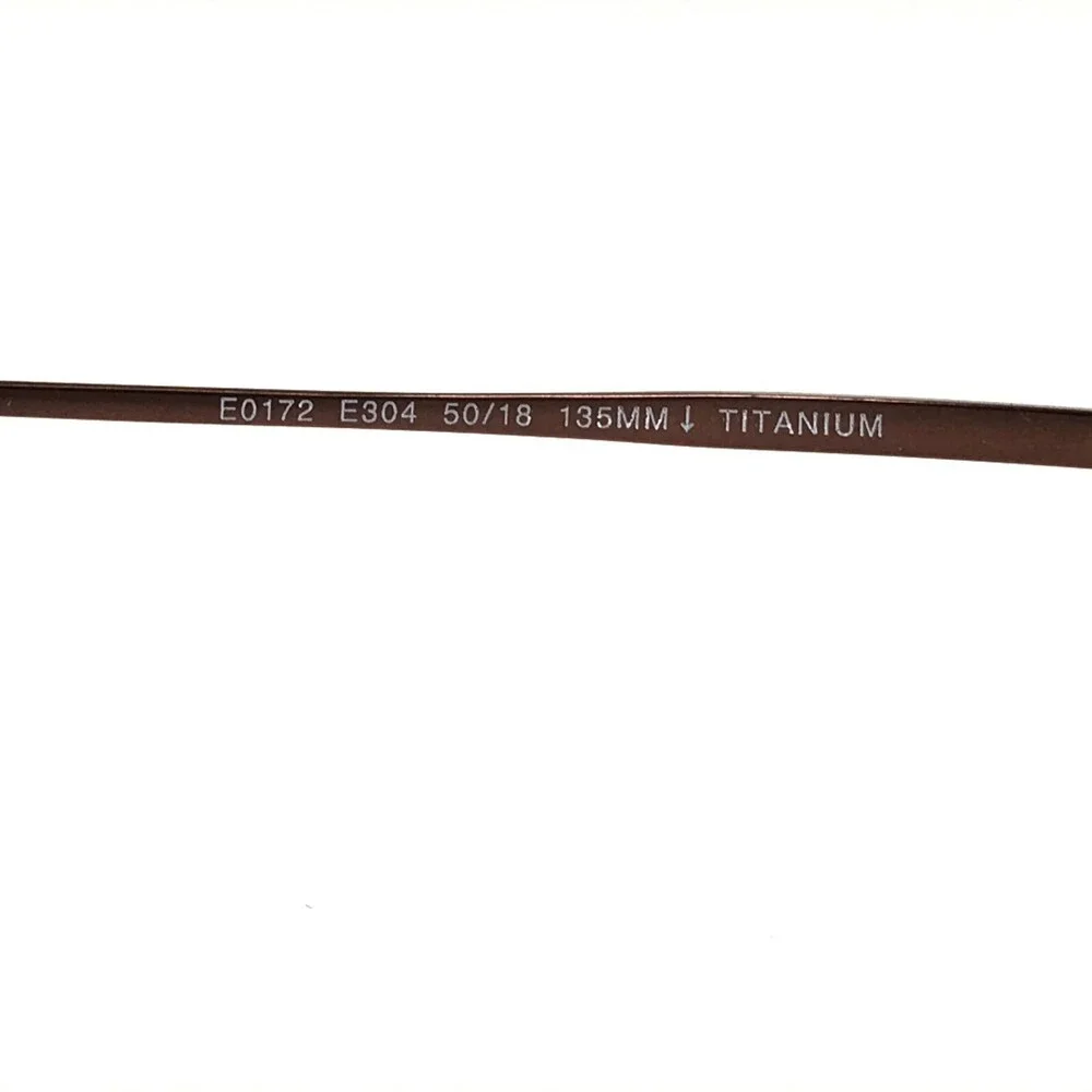 Escada Eyeglasses Frames E0172 E304 Brown Gold Round Full Rim 50-18-135